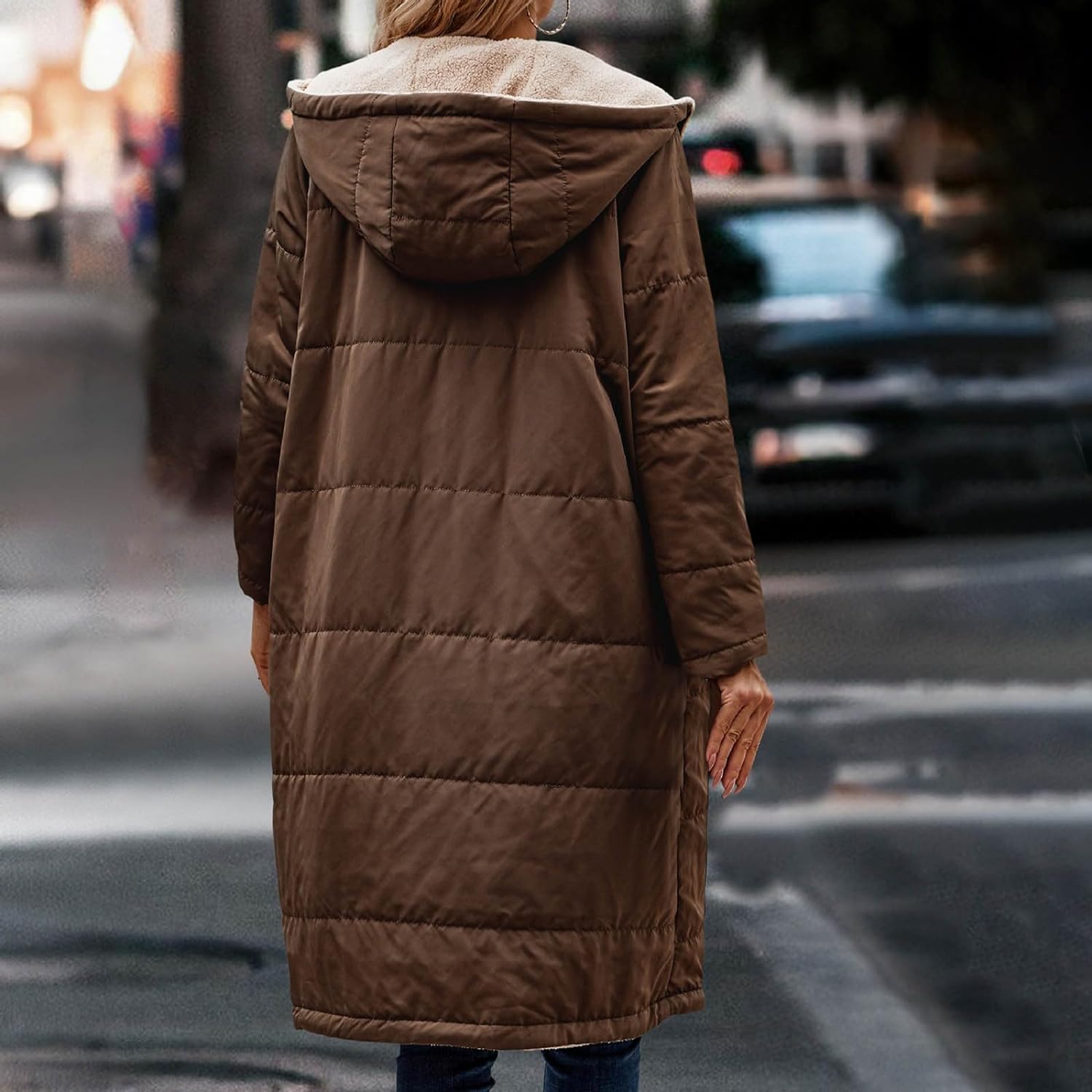 Ria | Reversible hooded coat