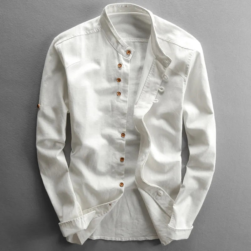 Junji | Camisa Japonesa Katana Para Hombre - Carmen Modas Blanco / M