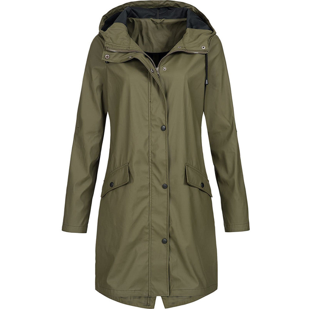 Winona | Waterproof Raincoat - Dark Green / S - AMVIM