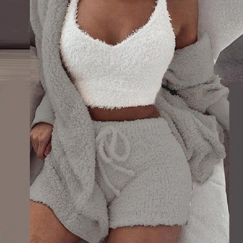 Selena | Soft & Sexy Set - Grey / S - AMVIM