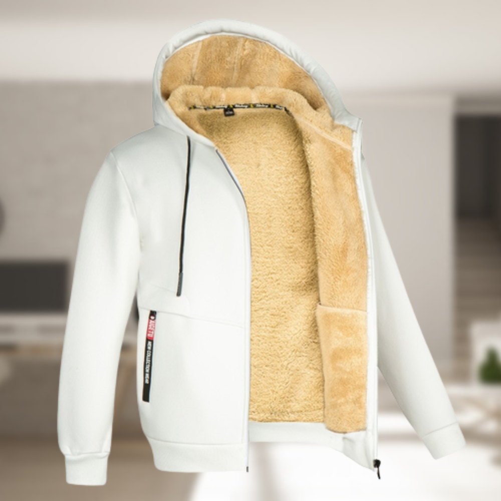 Calix | Chaqueta de invierno con capucha Comfy - Carmen Modas Blanco / S