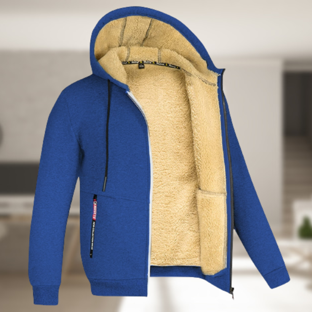 Calix | Chaqueta de invierno con capucha Comfy - Carmen Modas Azul real / S