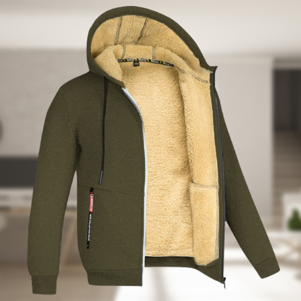 Calix | Chaqueta de invierno con capucha Comfy - Carmen Modas Verde militar / S