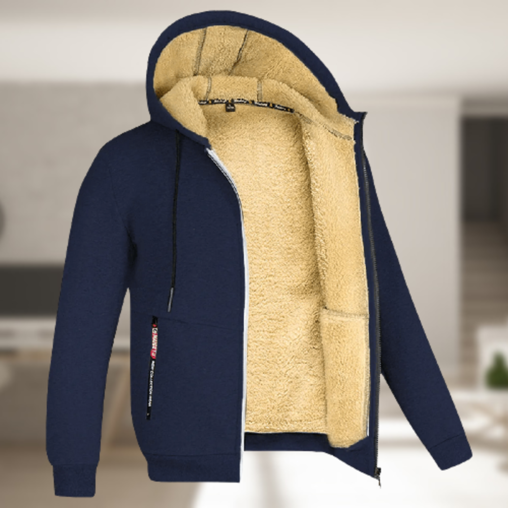 Calix | Chaqueta de invierno con capucha Comfy - Carmen Modas Azul marino / S