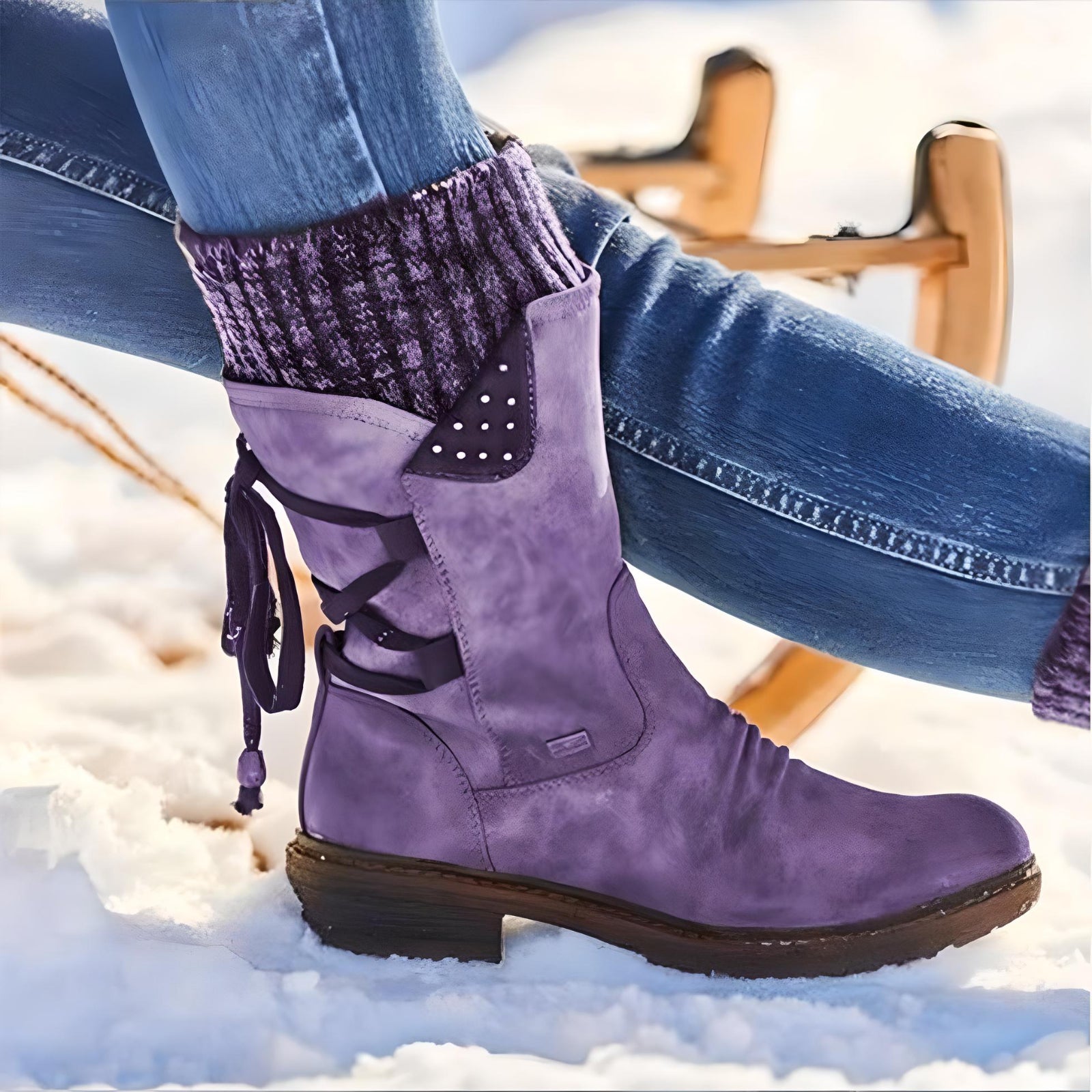 Wallace | Lace-up snow boots