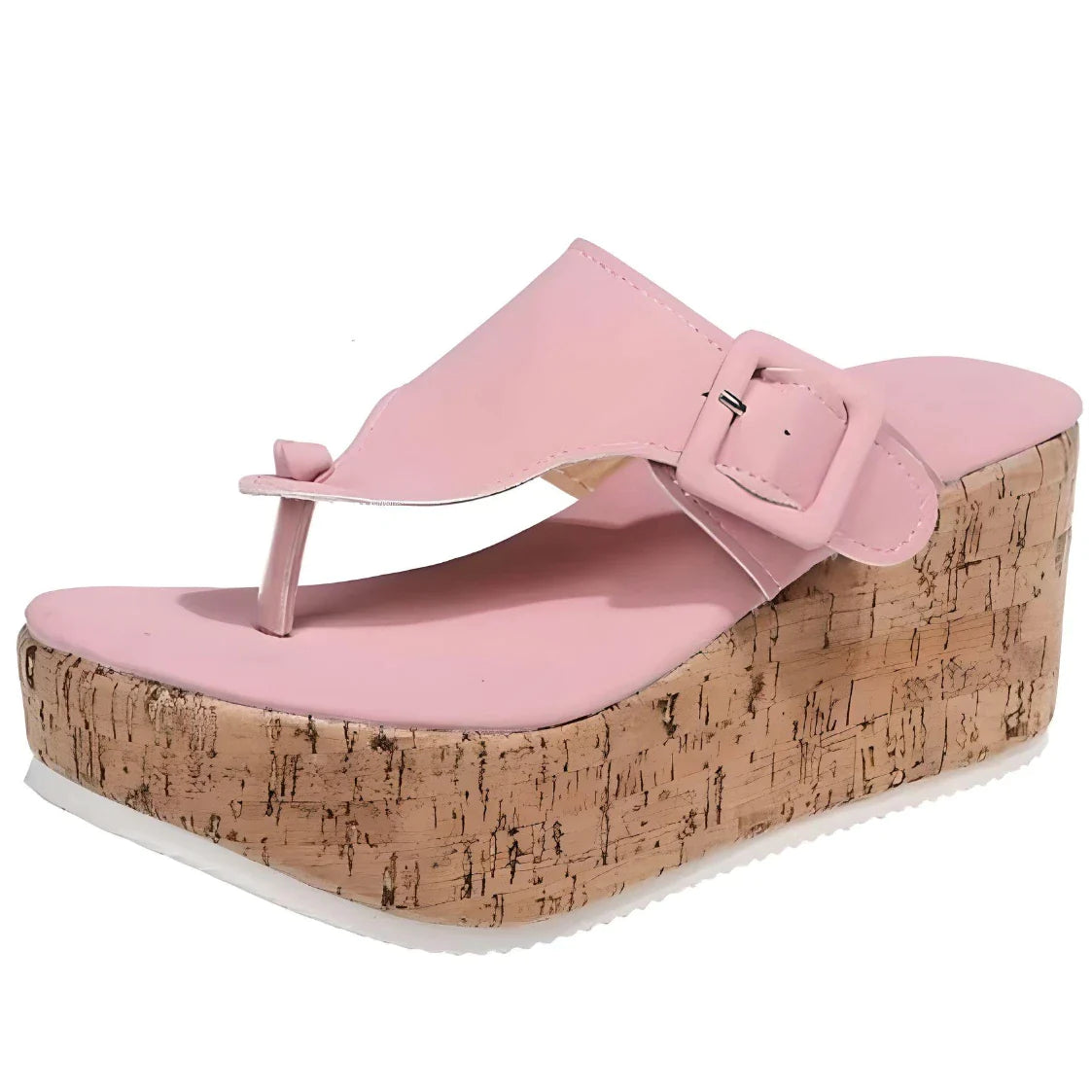 Wyna | Wedge Flip Flops - Pink / 5.5 - AMVIM