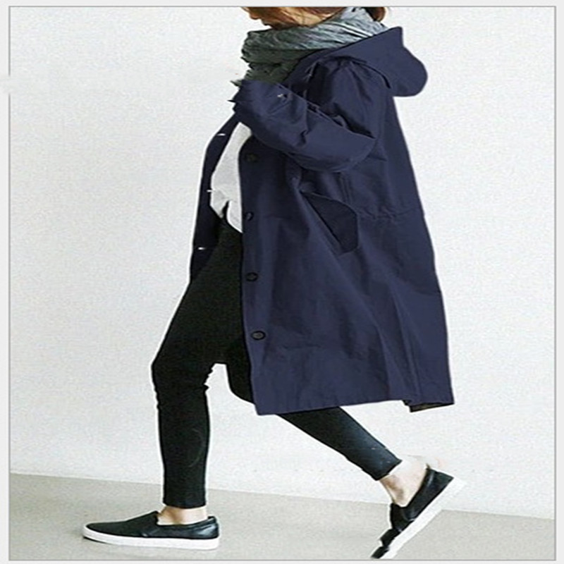 Wendy | Waterproofing Trench Coat - Blue / S - AMVIM