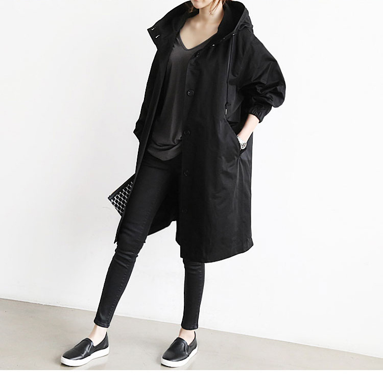 Wendy | Waterproofing Trench Coat - Black / S - AMVIM