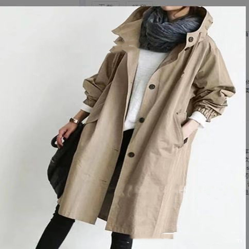 Wendy | Waterproofing Trench Coat - Brown / S - AMVIM