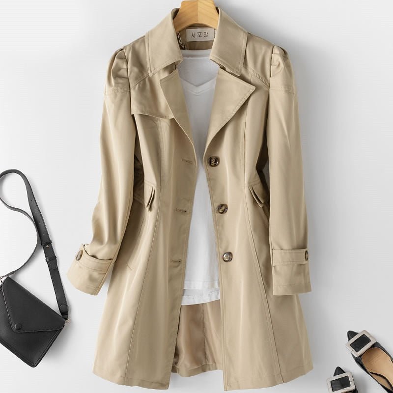 Zoey | Summer Chic Trench Coat - Khaki / M - AMVIM