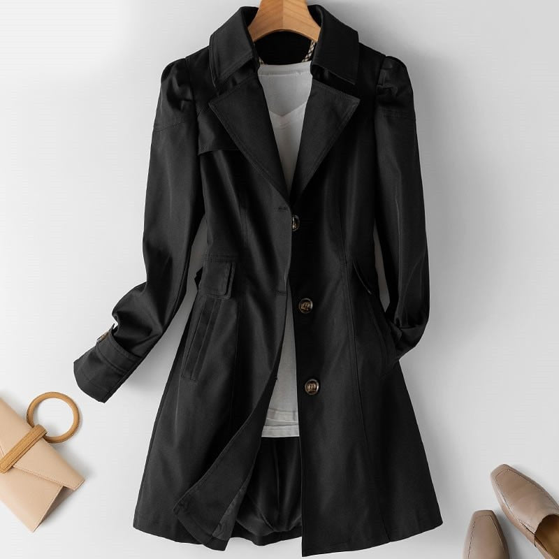 Zoey | Summer Chic Trench Coat - Black / M - AMVIM