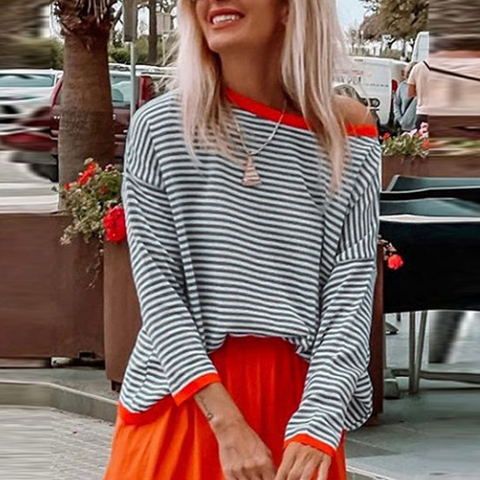 Sandra | Striped top - AMVIM