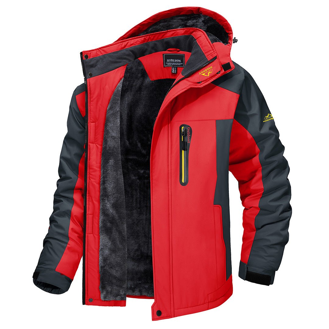 William | Hooded padded jacket with windproof fleece lining