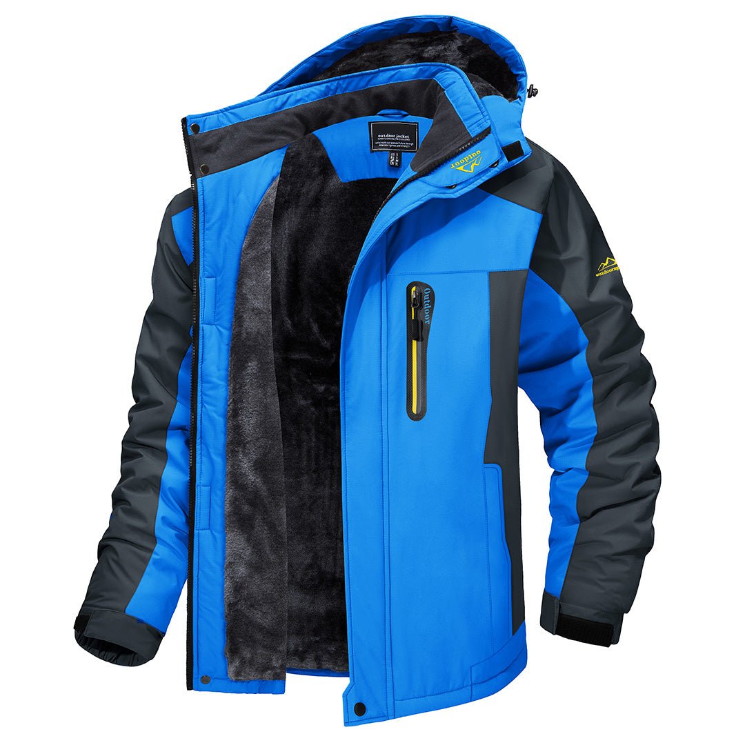 William | Hooded padded jacket with windproof fleece lining