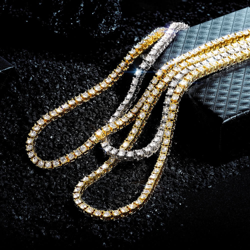 4MM Tennis Chain - 18 inch / Gold - AMVIM